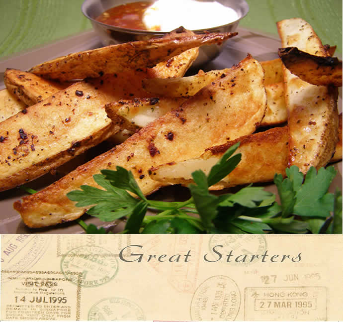 Potato Wedges with Sweet Thai Chili Sauce